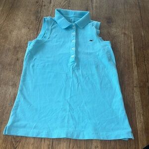 Vineyard Vines Collared Tank Blue Size Small